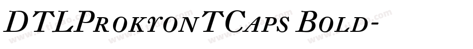 DTLProkyonTCaps Bold字体转换